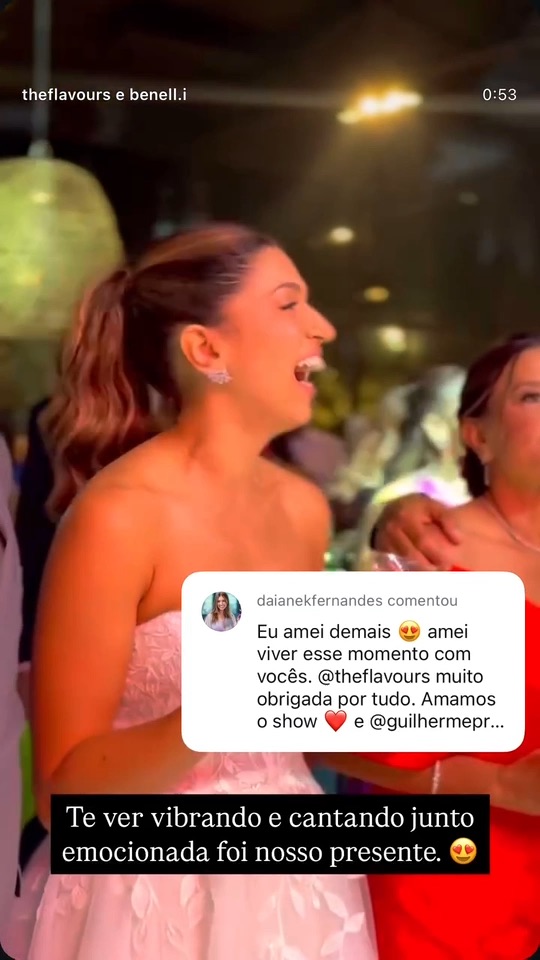 Daiane e Guilherme gravando depoimento sobre a The Flavours no Terras de Clara